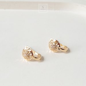 Auksiniai auskarai su cirkoniais